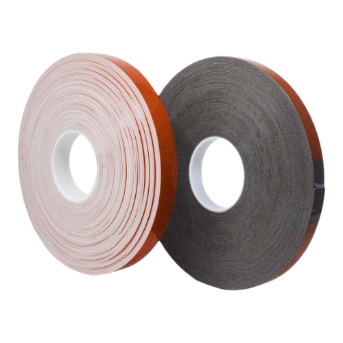 Chem-Set VST 6120G gray acrylic foam tape roll with red PE liner