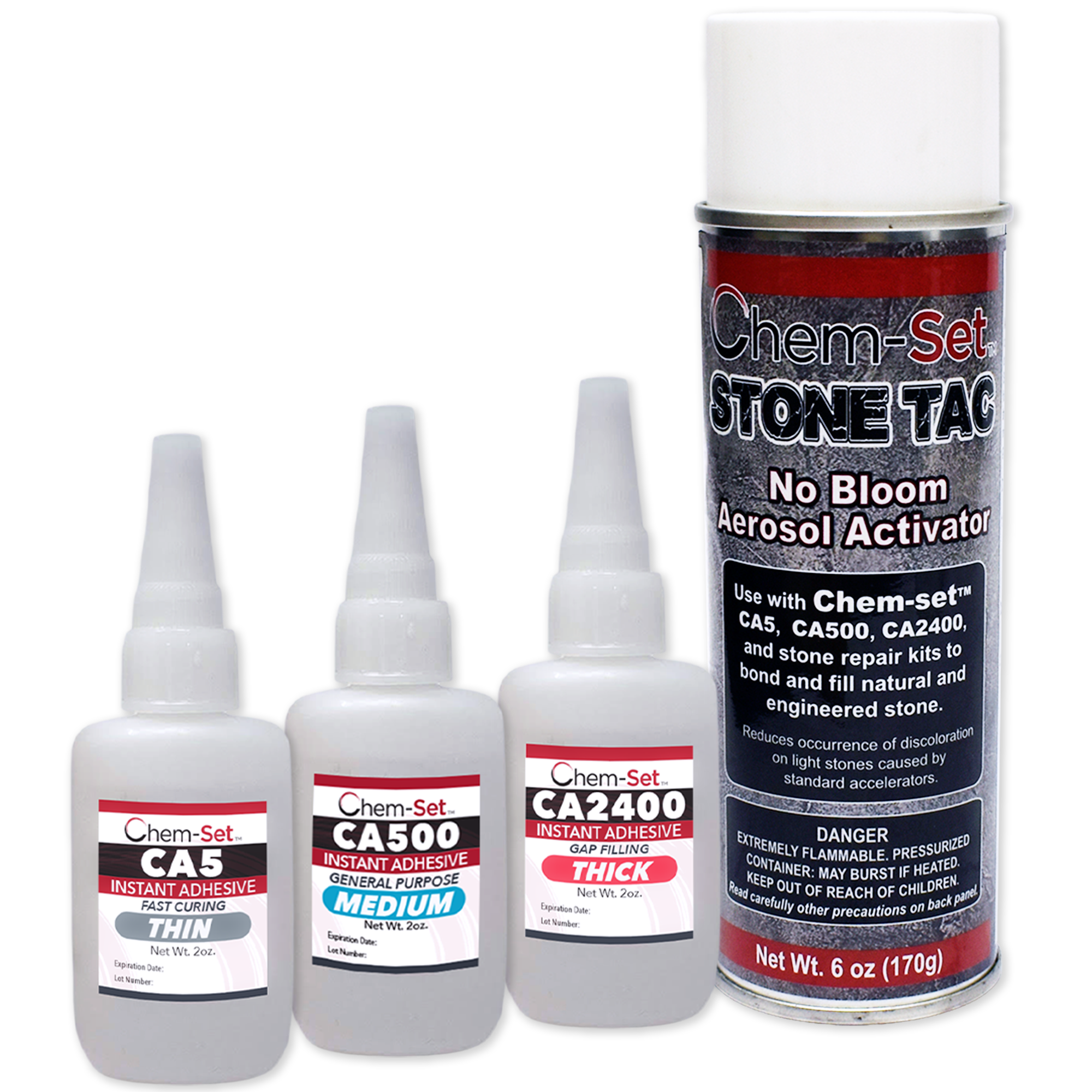 Chem-Set No-Bloom Pro Stone Repair Kit (2 oz) – CCA852