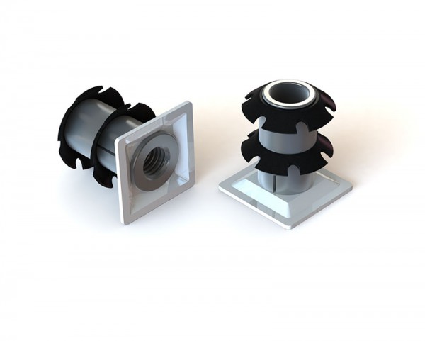 Square Flanged Tube Insert