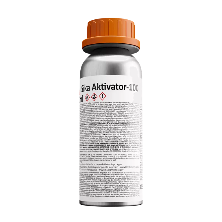 Sika Aktivator-100 Transparent Solvent-Based Adhesion Promoter - 250ml