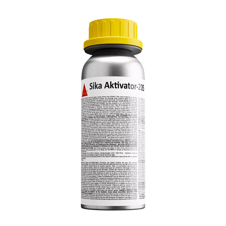 Sika Aktivator-205 Transparent Solvent-Based Adhesion Promoter for Non-Porous Substrates - 250ml