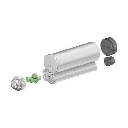 Medmix 200ml F-System Empty 4:1 Ratio PBT 2-Part Cartridges with Pistons & Sealing Caps (AF 200-04-10-01)
