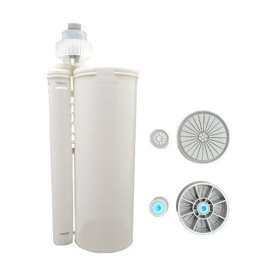 Medmix 490ml F-System Empty 10:1 Ratio PBT 2-Part Cartridges with Pistons & Sealing Caps (AF 400-10-20-05)