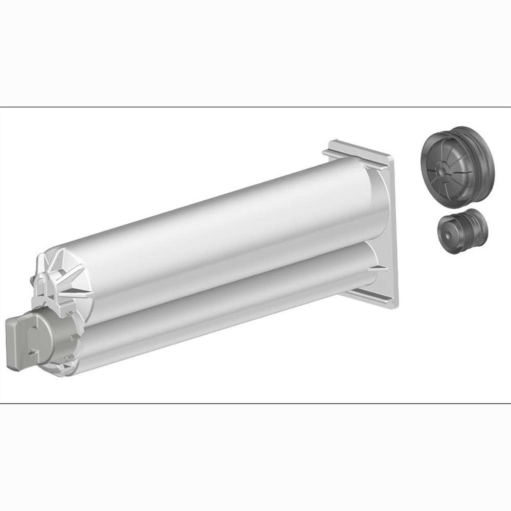 Medmix 50ml B-System Empty 4:1 Ratio PBT 2-Part Cartridges with Pistons & Sealing Caps (AB 050-04-20-01)
