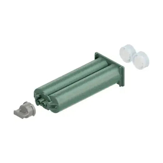 Medmix 50ml Empty 1:1 Ratio Greenline 2-Part Cartridges with Pistons & Sealing Caps (AB 050-01-13-33)