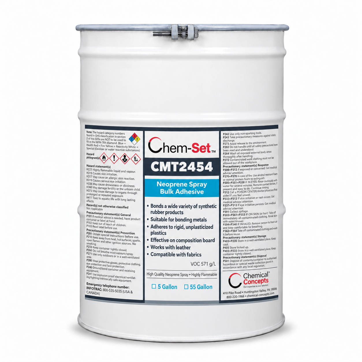 Chem-Set CMT2454 Neoprene Spray Grade Bulk Contact Adhesive