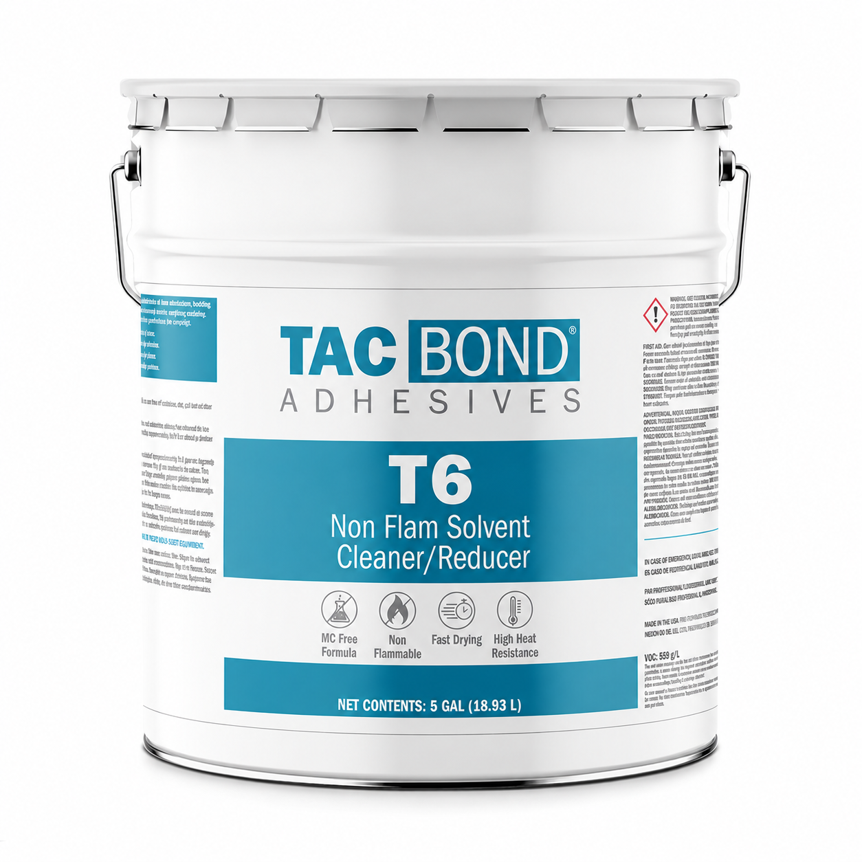 Tacbond T6 Non Flam Solvent Cleaner/Reducer